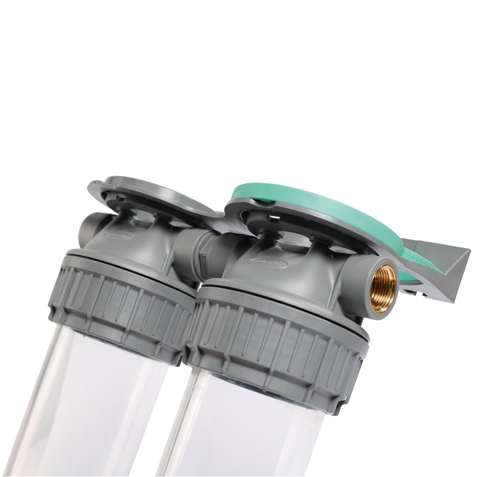 3P housing ECO DUPLEX 9” ¾ transparent PET bowl ½ – ½"