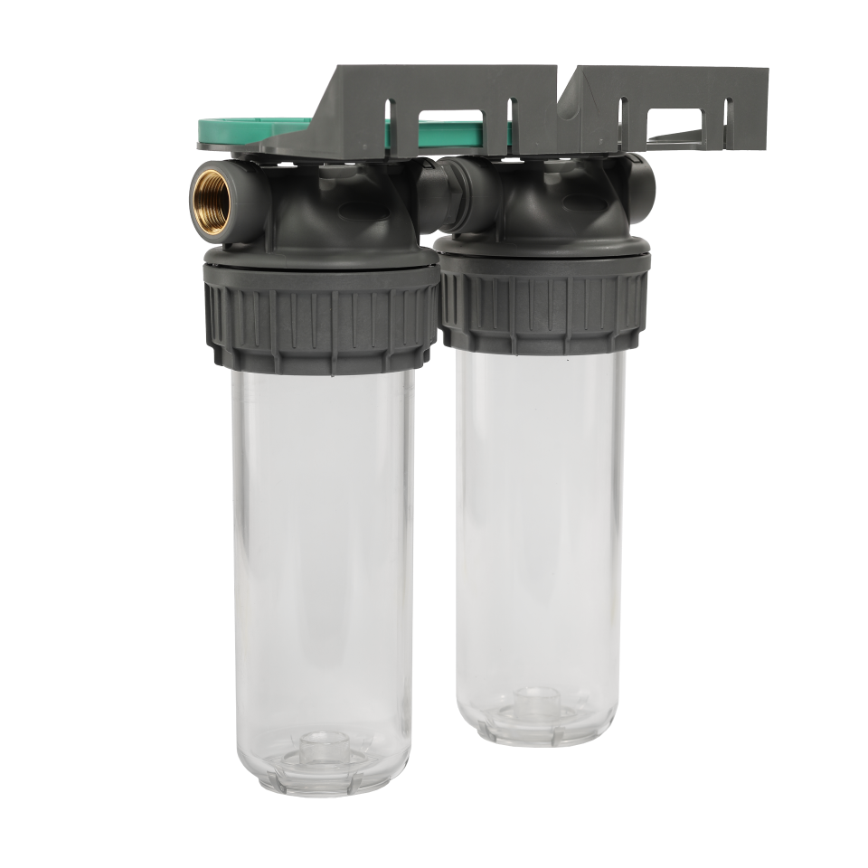 3P housing ECO DUPLEX 9” ¾ transparent PET bowl ½ – ½"