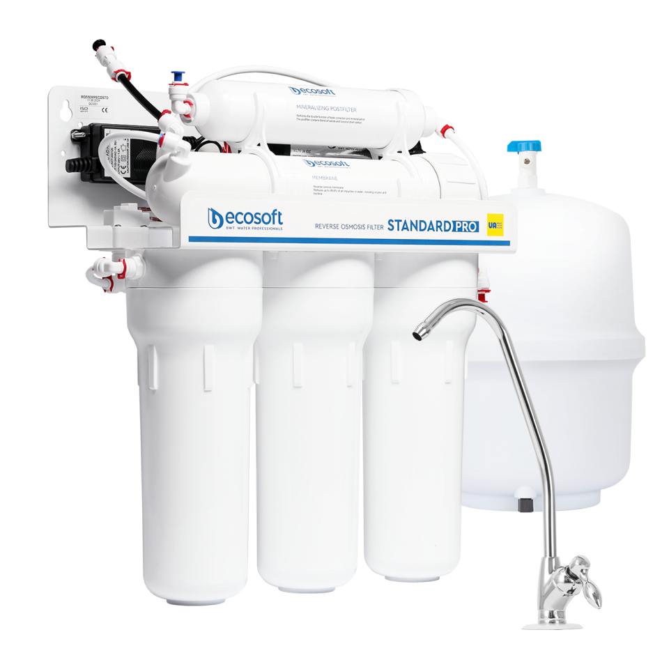 STANDARD PRO reverse osmosis filter with mineralization and pump