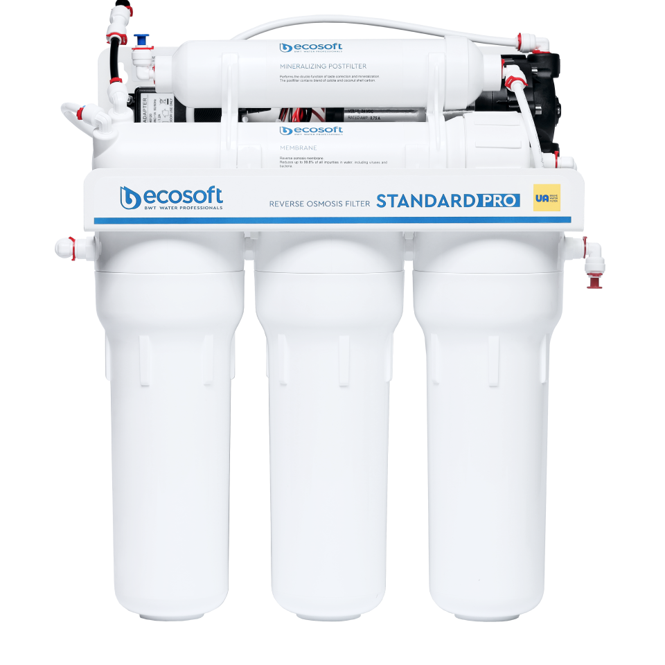STANDARD PRO reverse osmosis filter with mineralization and pump