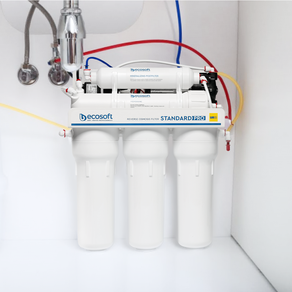 STANDARD PRO reverse osmosis filter with mineralization and pump