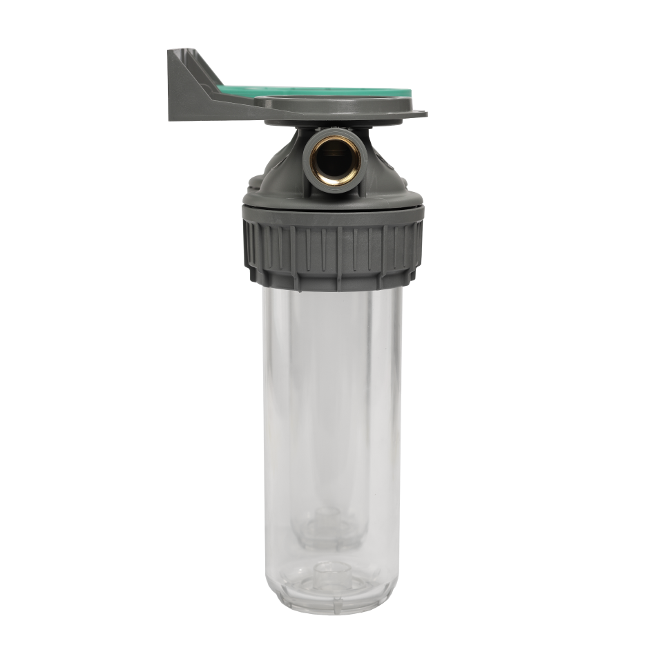 3P housing ECO DUPLEX 9” ¾ transparent PET bowl 1 – 1"